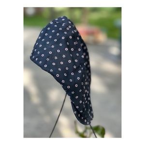 Joe Fresh Infant Newsboy Cap Hat Stars Circles Navy White 0-12M